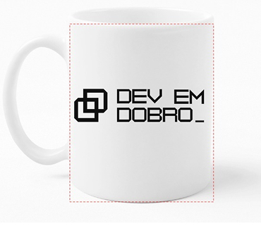 Caneca Dev em Dobro - Branca